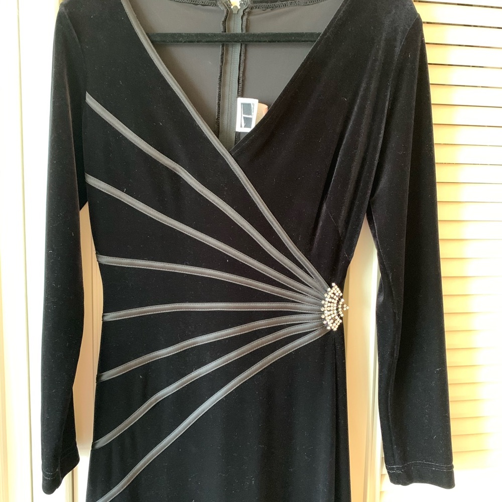 TADASHI dress. Black stretch